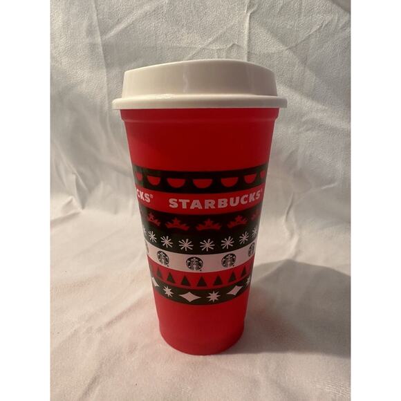 Starbucks Red Christmas / Holiday Reusable Hot/Cold Cup - Picture 2 of 7